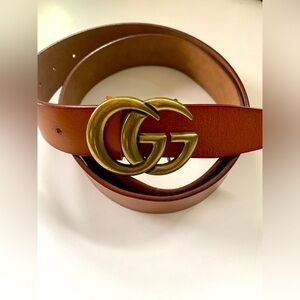 Gucci Brown Leather Belt Large